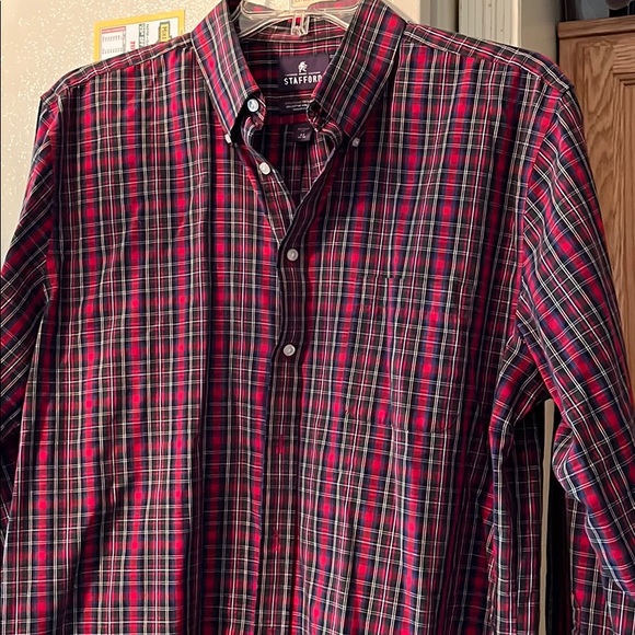 Men’s Stafford Button Down Size 17 - Picture 2 of 4